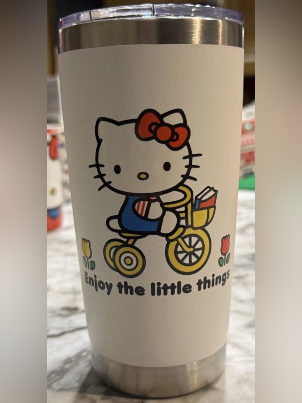 HTF Hello Kitty Enjoy The Little Things Tumbler 20oz